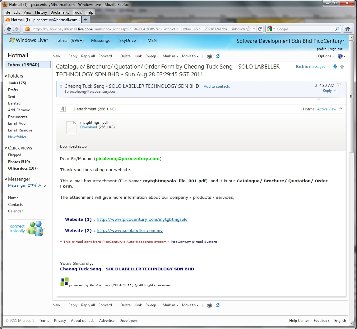 Attachment Mail